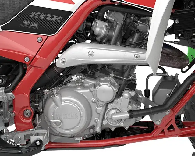 High-tech race-bred 686cc fuel-injected engine