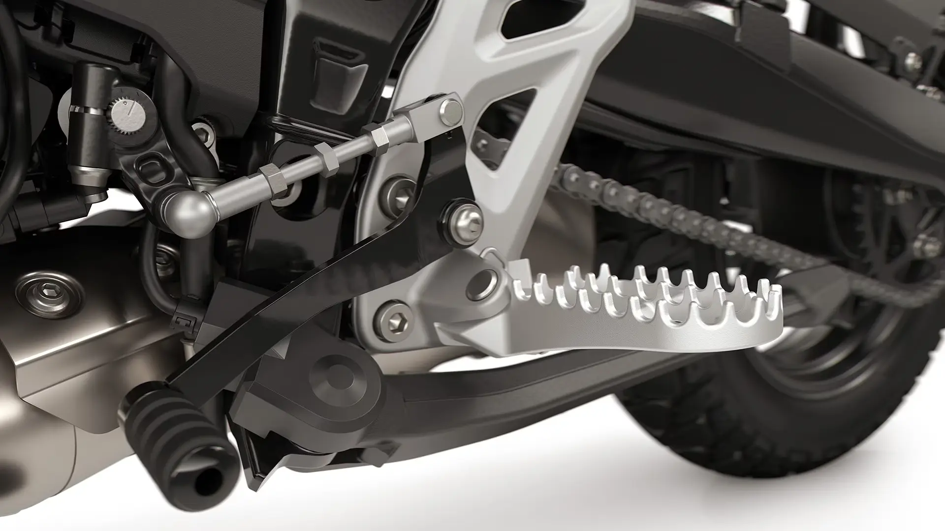Enduro footrests and shift assistant Pro