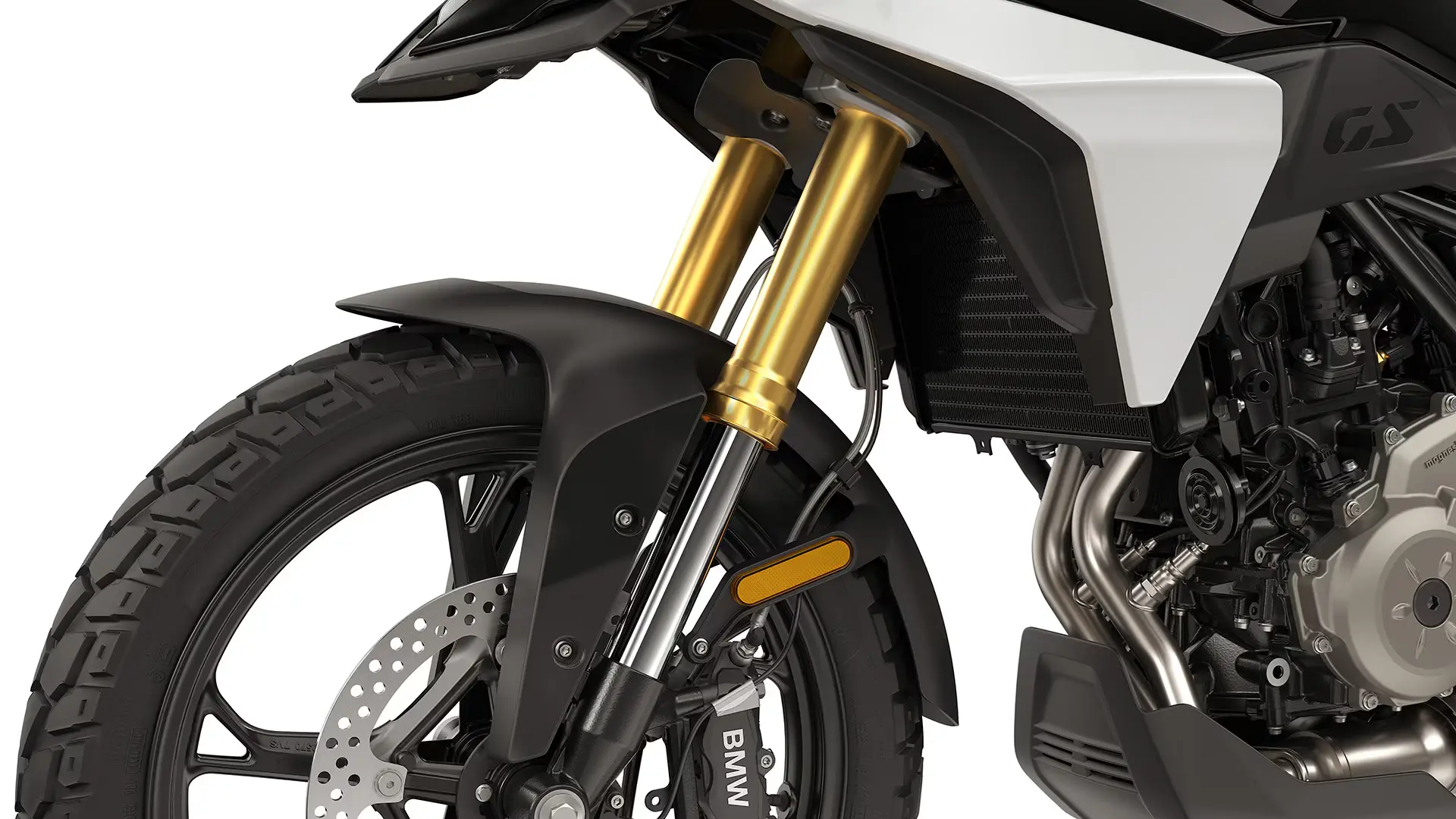 43 mm gold anodised upside-down fork