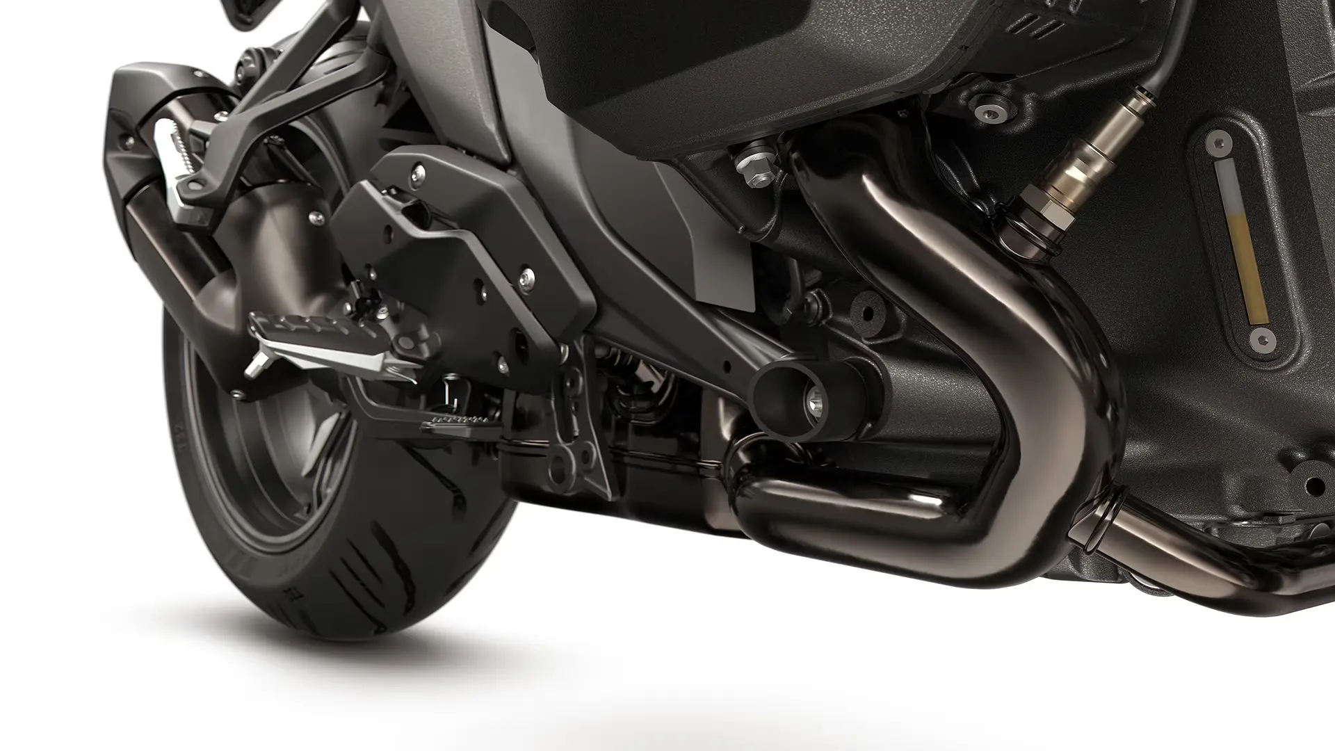 Dark chrome exhaust system