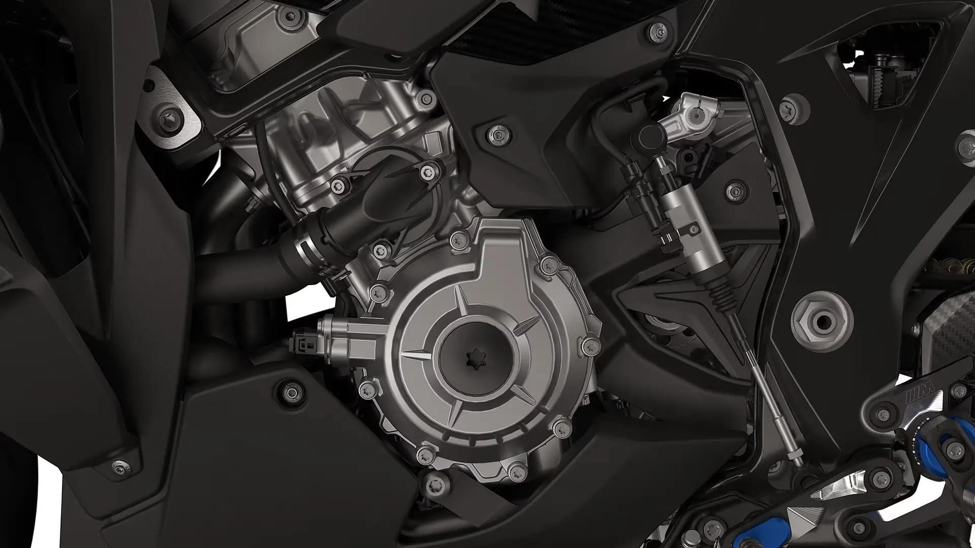 Powerful and direct: the engine