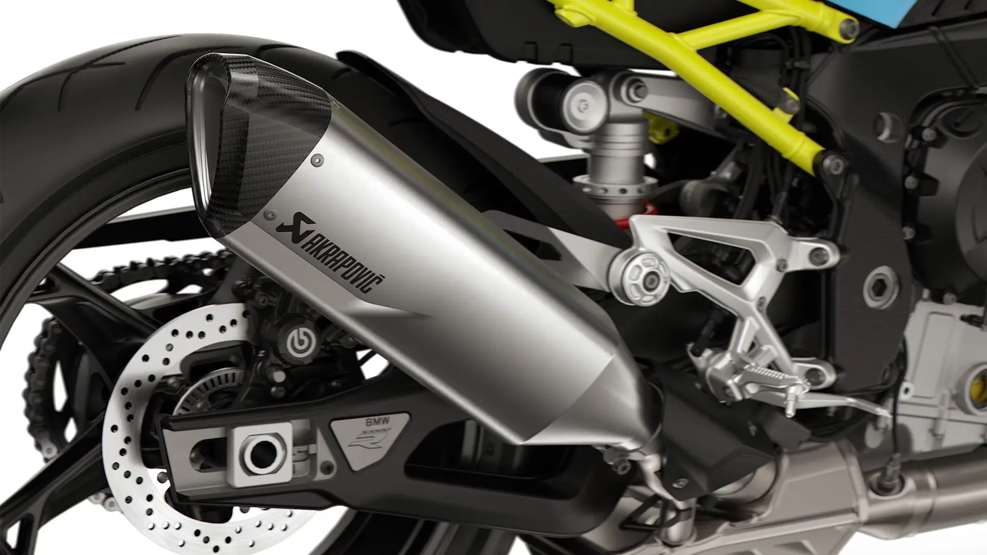Optional Titanium sports silencer