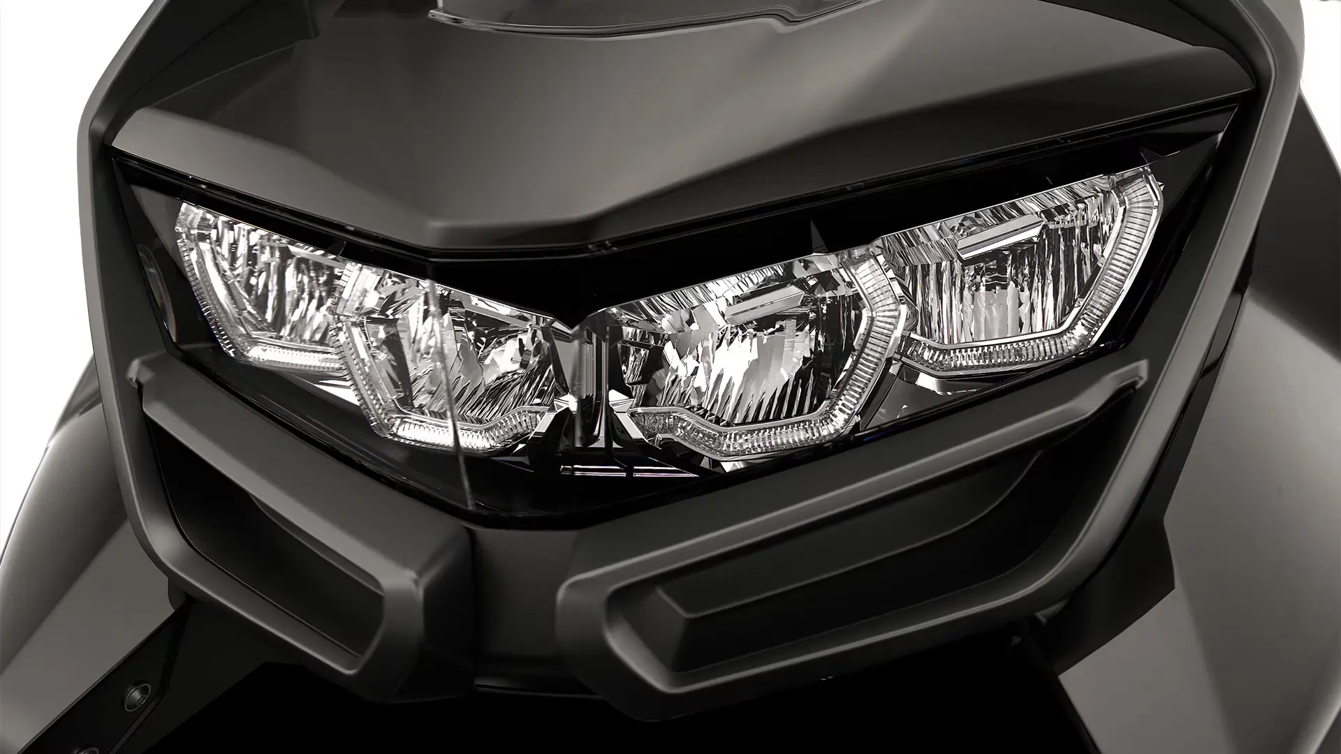 Full LED headlights with daytime riding lights
