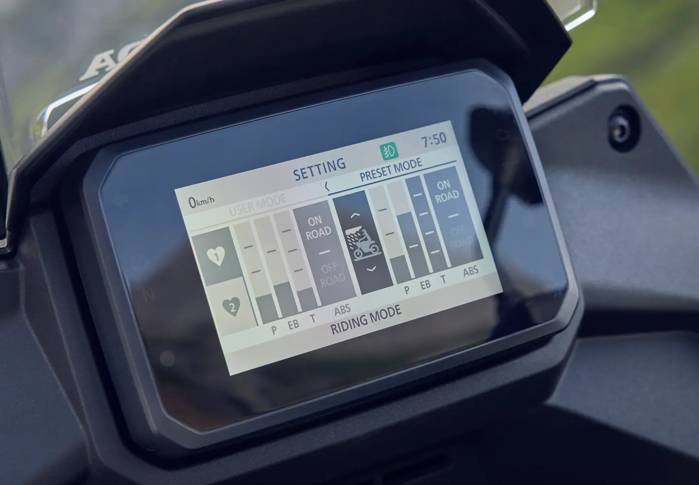 Six Selectable Riding Modes