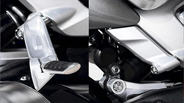 Hidden-Folding Footrests