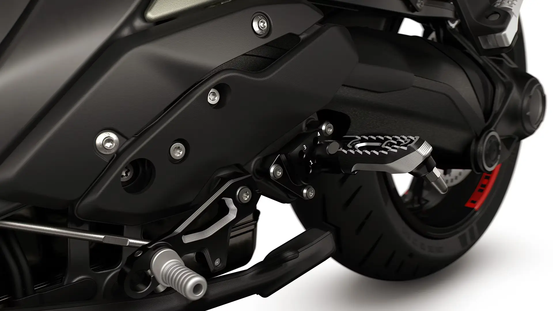 High-quality detail: Footrest system