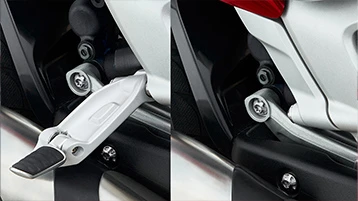 Hidden Folding Footrests