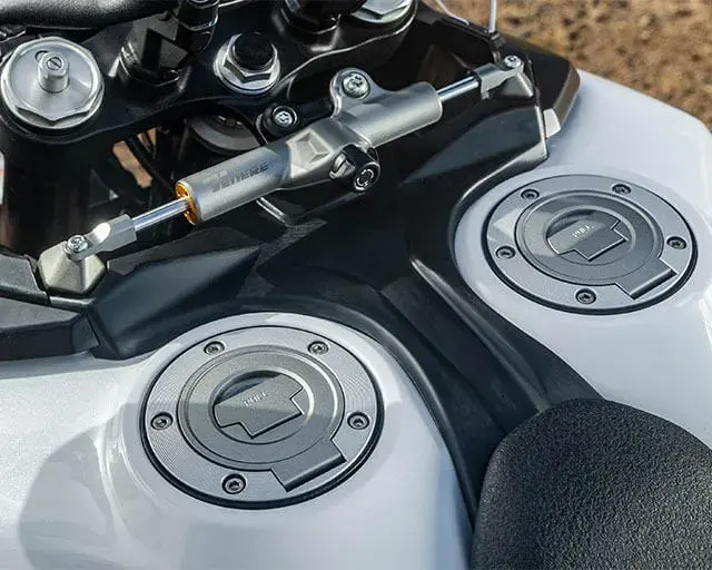 Large-capacity dual fuel tanks